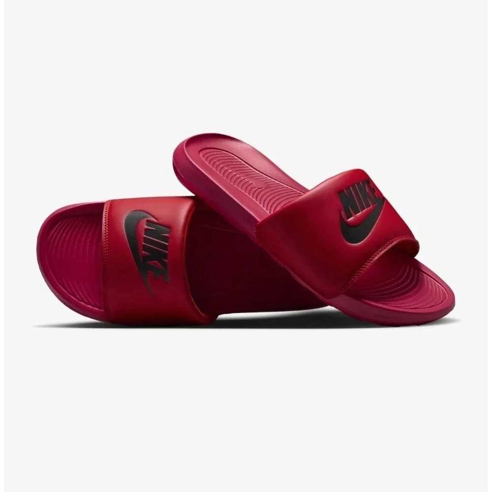 Nike Victori One Slide‎ Men's Size 12 University Red/Black (CN9675 600)